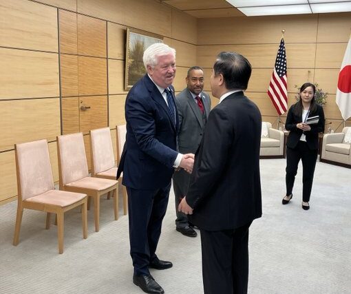 新駐日大使ジョージ・グラス氏と長島昭久