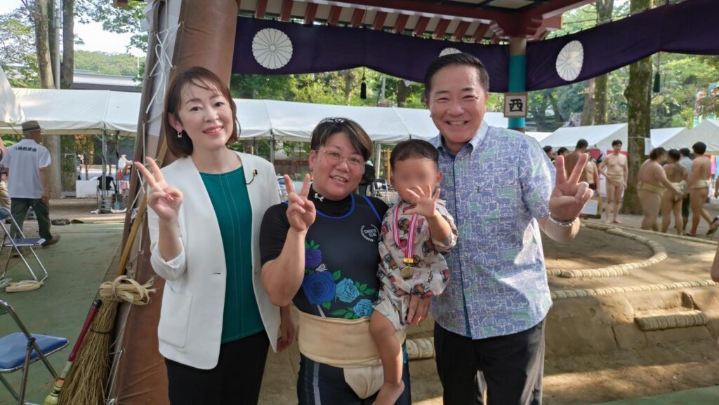 signal-2026-08-01-16-53-45-345_002 出場選手とご子息と増山都議と4人で